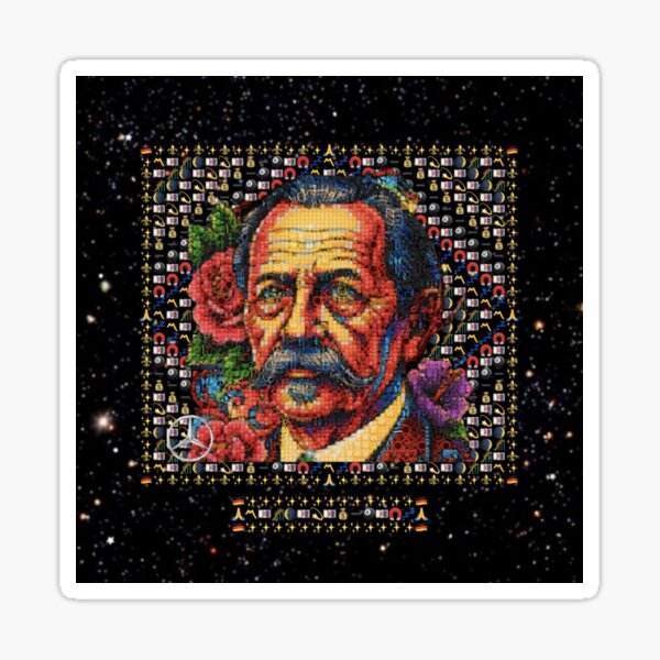 Item preview, Mercedes-Benz Emoji Art – Karl Benz Tribute  designed and sold by Emoji Emblems.