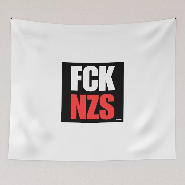 Item preview, FCK NZS design red-white designed and sold by Studio161.