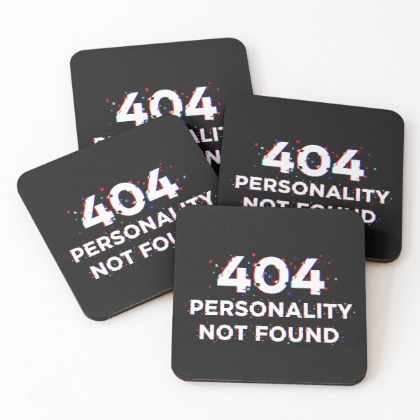 Item preview, Brutalist 404 Personality Not Found designed and sold by DrDanon.