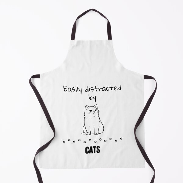 Item preview, Easily Distracted by Cats – Funny Cat Lover Design 2 designed and sold by BakonDesign.