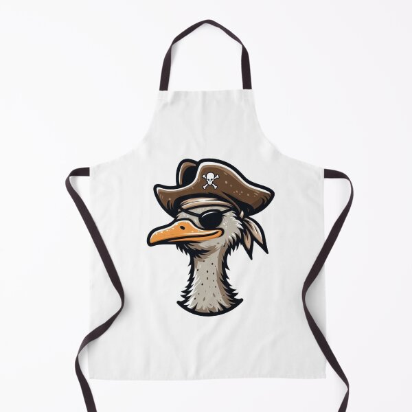 Item preview, Proud Cartoon Ostrich Pirate with Eye Patch – Funny Long-Necked Buccaneer designed and sold by Confuzz1ed.