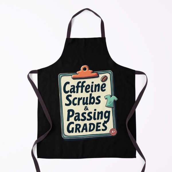 Item preview, Caffeine, Scrubs, & Passing Grades designed and sold by PerkzPrints.