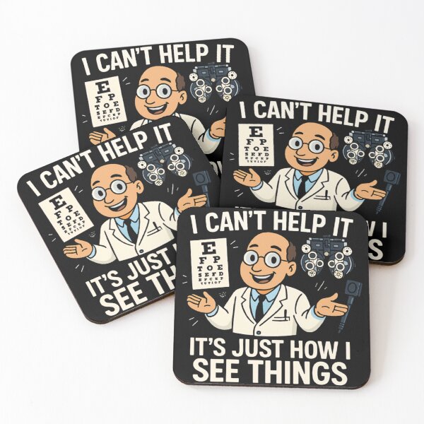 Item preview, "I Can’t Help It, It’s Just How I See Things" Funny Eye Doctor Tee designed and sold by PiggFamilyPrint.