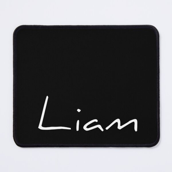 Item preview, Liam Name Design – White Bold Text for Dark Backgrounds designed and sold by Simplty.