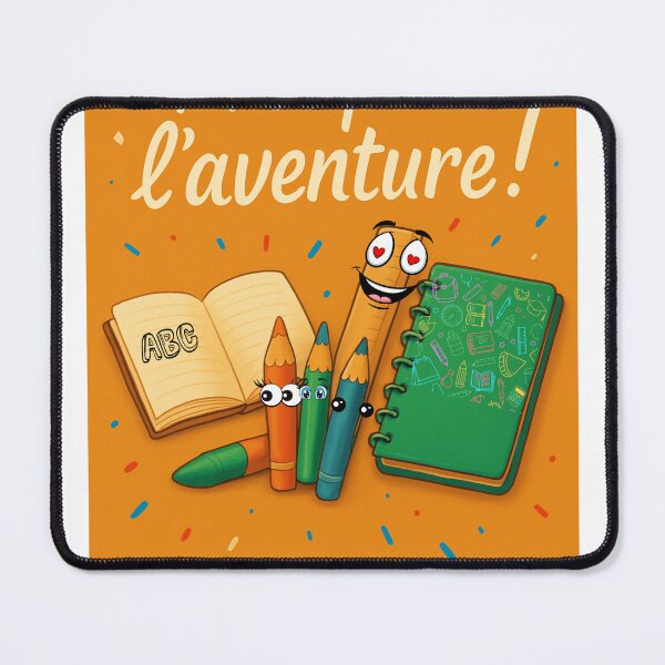 Item preview, Design Rentrée Scolaire - Prêt pour l'Aventure to School Design - Ready for Adventure designed and sold by Drawingshirts.
