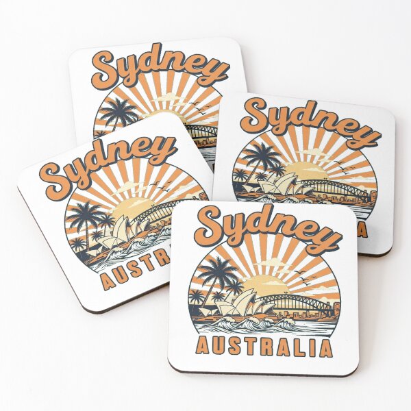 Item preview, vintage Sydney Australia design – Iconic Cityscape Travel graphic for Aussie Pride & Tourism Lovers designed and sold by LuxeGraphix.