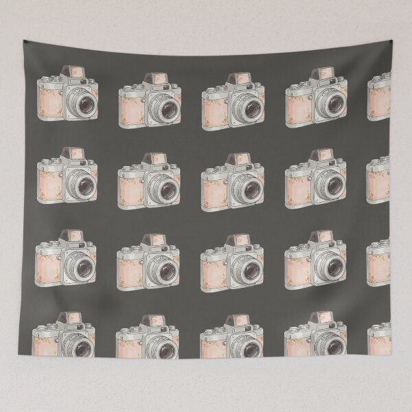 Item preview, vintage camera with flower designed and sold by obinsuma.