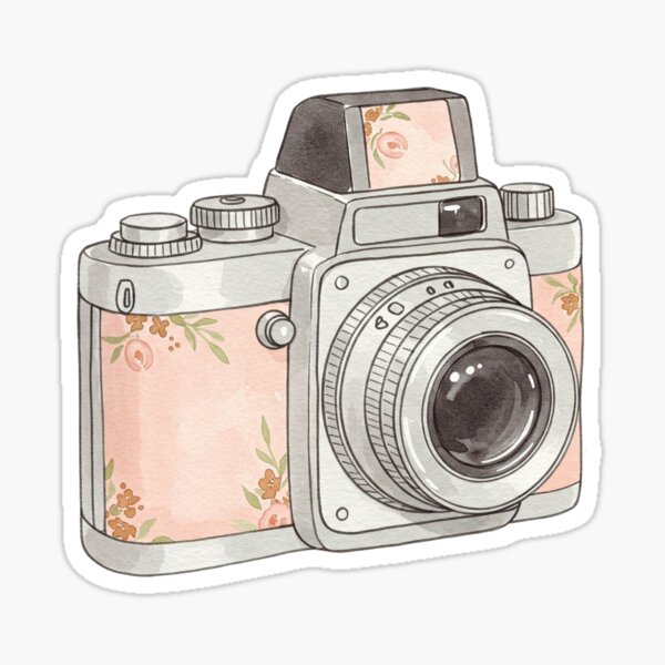 Item preview, vintage camera with flower designed and sold by obinsuma.