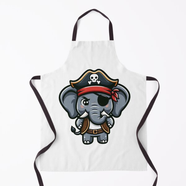Item preview, Confident Cartoon Elephant Pirate with Eye Patch designed and sold by Confuzz1ed.