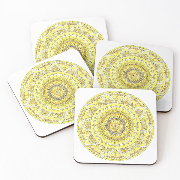 Item preview, Manipura - Solar Plexus Chakra Mandala Energy Healing Reiki designed and sold by mandalasouldesigns.
