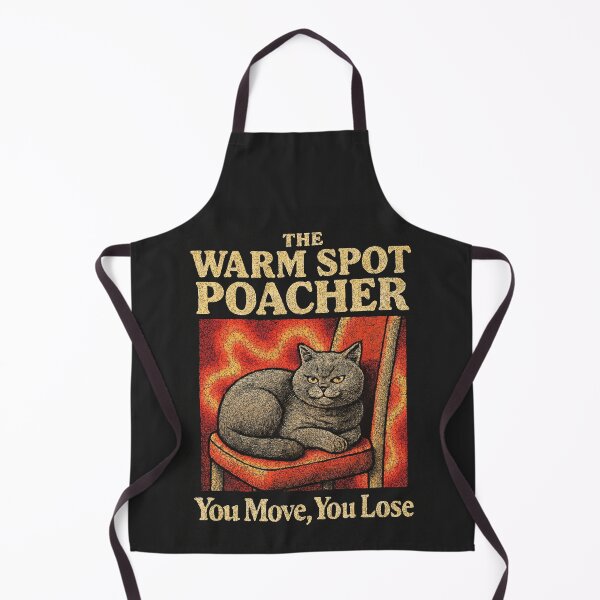 Item preview, The Warm Spot Poacher Funny British Shorthair 90s designed and sold by catastrocat.