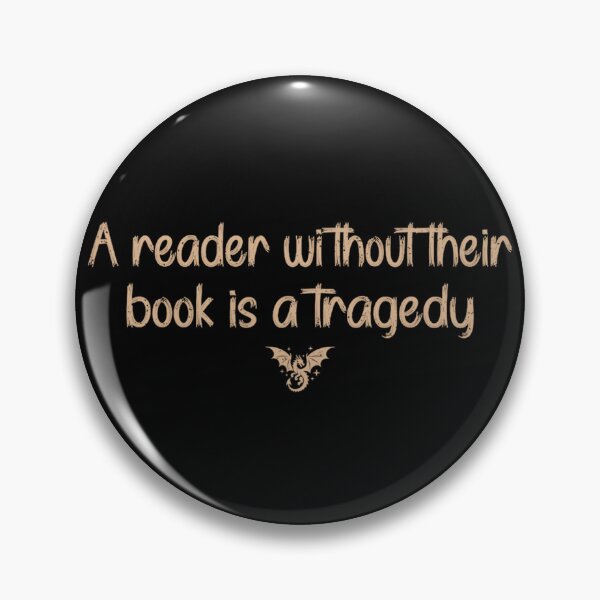 Item preview, Funny Book Lover Dragon Quote – A Reader Without Their Book Is Tragedy designed and sold by URGlden.