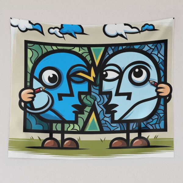 Item preview, "Drawing Each Other – A Portrait of Perspective" designed and sold by daweave77.