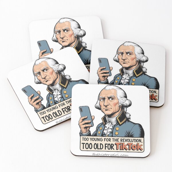 Item preview, Too Young for the Revolution, Too Old for TikTok – Funny History Quote Design designed and sold by The-HistoryGirl.