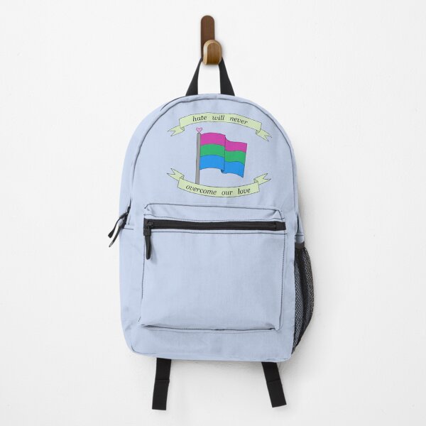 Item preview, "hate will never overcome our love" polysexual pride flag  designed and sold by frankiesmonster.