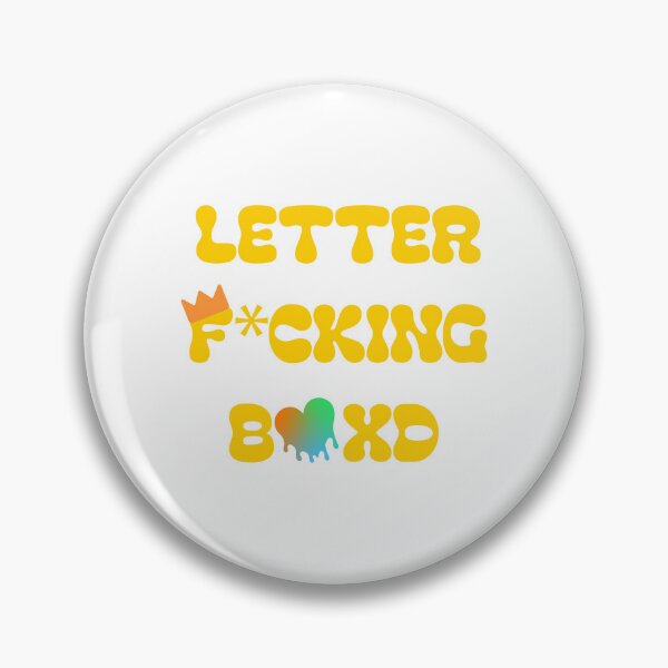 Item preview, Letter F*cking Boxd - Colorful Typography designed and sold by AMCshoppingg.