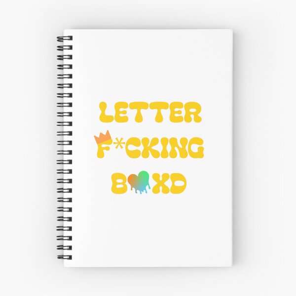 Item preview, Letter F*cking Boxd - Colorful Typography designed and sold by AMCshoppingg.