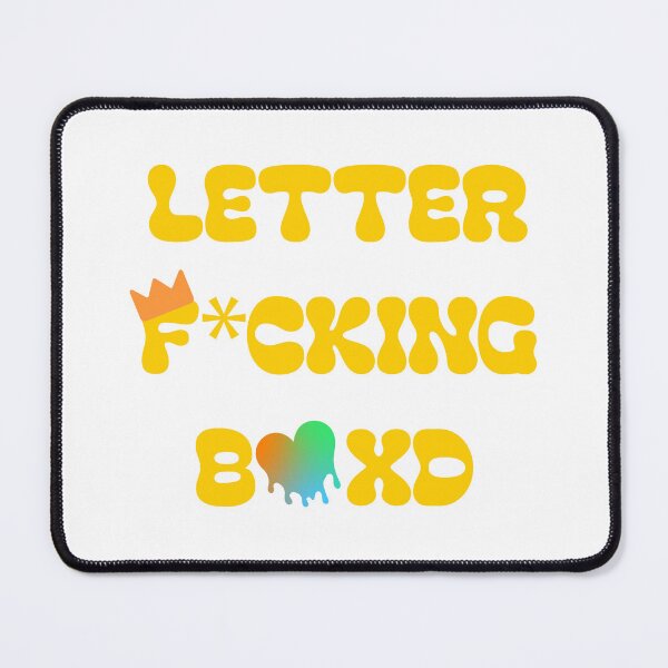 Item preview, Letter F*cking Boxd - Colorful Typography designed and sold by AMCshoppingg.