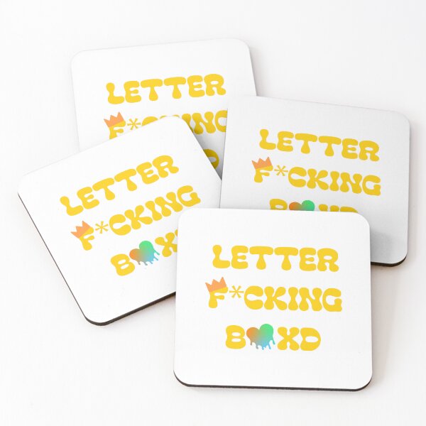 Item preview, Letter F*cking Boxd - Colorful Typography designed and sold by AMCshoppingg.