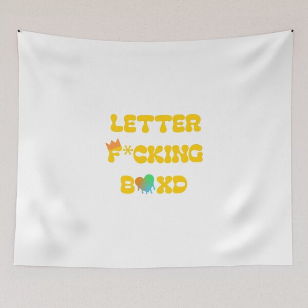 Item preview, Letter F*cking Boxd - Colorful Typography designed and sold by AMCshoppingg.