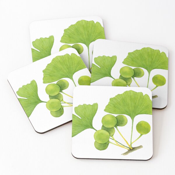 Item preview, Aesthetic Watercolor Ginko Leaves designed and sold by lea-lani.