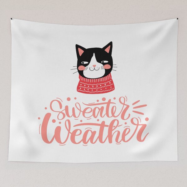 Item preview, Cute Cat Sweater Weather designed and sold by ChaosDesigns876.