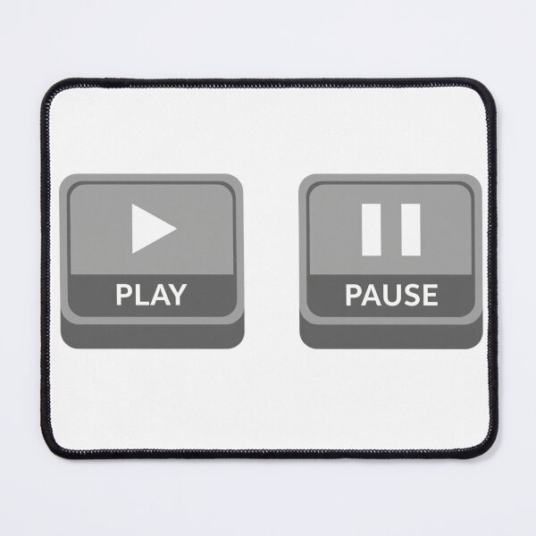 Item preview, Play Pause - retro buttons designed and sold by DrDanon.