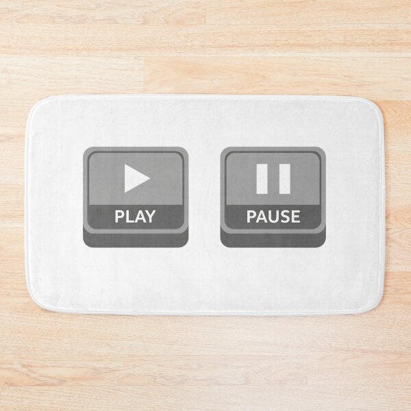 Item preview, Play Pause - retro buttons designed and sold by DrDanon.