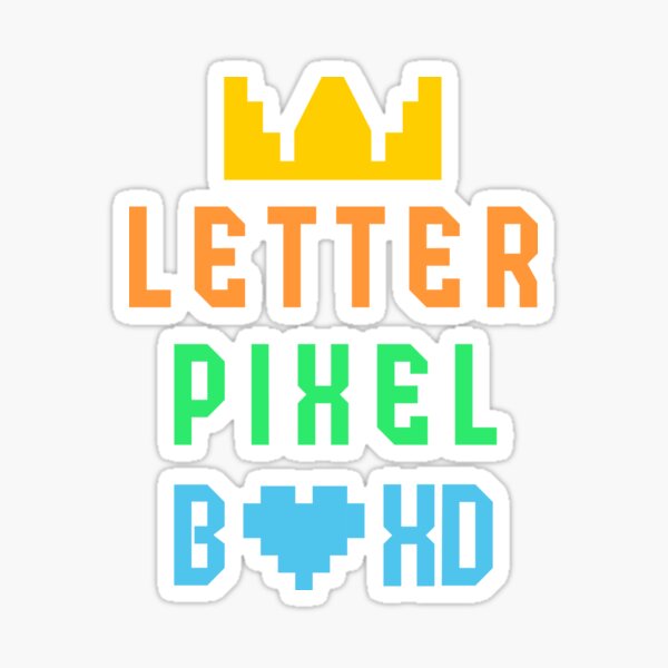 Item preview, Letter Pixel Boxd designed and sold by AMCshoppingg.