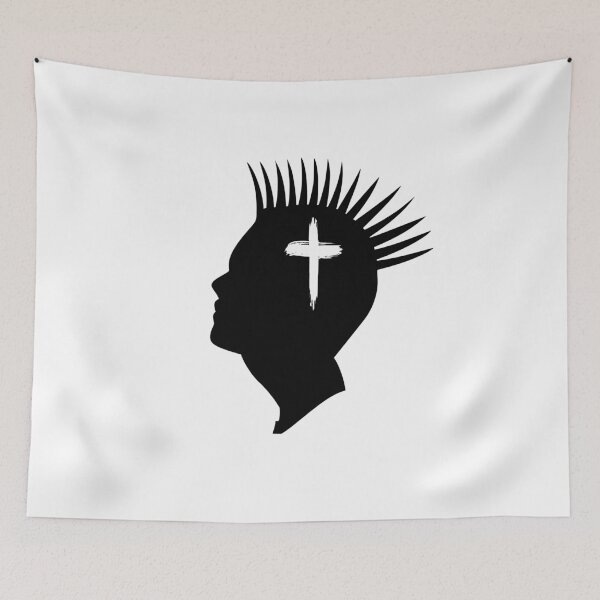 Item preview, Punk Rock Theologian mohawk icon designed and sold by Solid-Rock-Online.