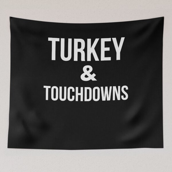 Item preview, Turkey and Touchdowns Turkey day Thanksgiving day football designed and sold by snowry.