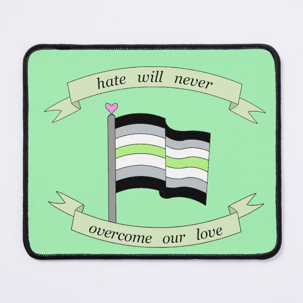 Item preview, "hate will never overcome our love" agender pride flag designed and sold by frankiesmonster.