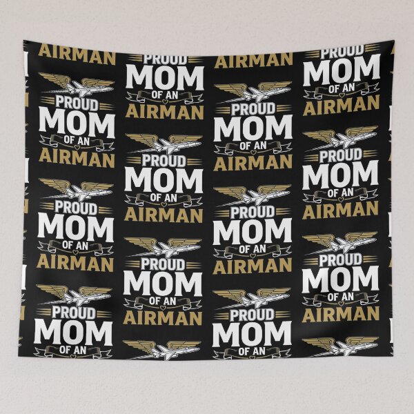 Item preview, Proud Mom of an Airman – U.S. Air Force Military Family Support designed and sold by LuxeGraphix.