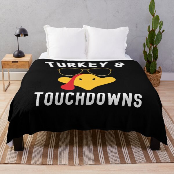 Item preview, Turkey and Touchdowns Thanksgiving day Turkey day football designed and sold by snowry.