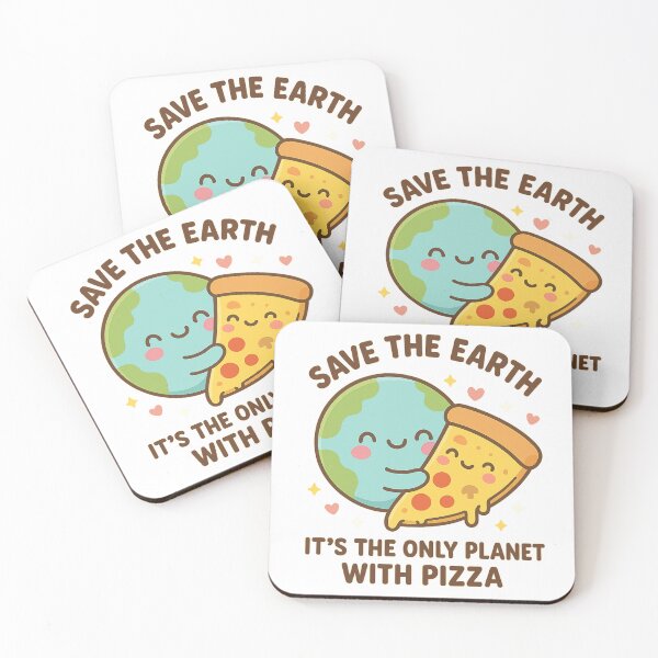 Item preview, Save the Earth - It's the Only Planet with Pizza designed and sold by IslaKarisArt.