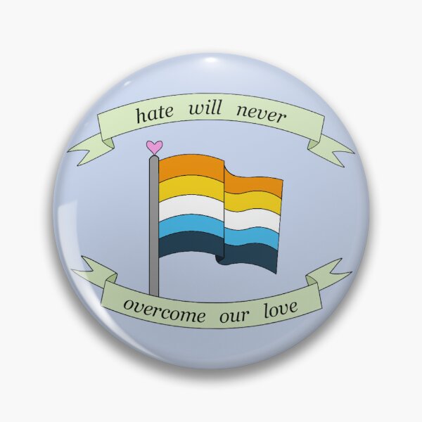 Item preview, "hate will never overcome our love" aroace pride flag  designed and sold by frankiesmonster.
