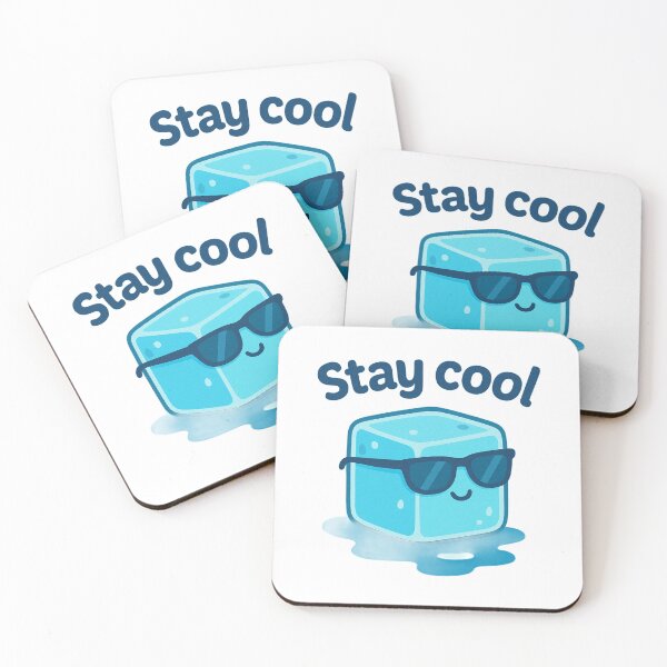 Item preview, Stay Cool – Funny Ice Cube with Sunglasses Summer Design designed and sold by ToonyTeez.