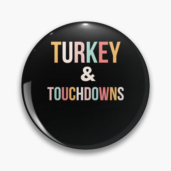 Item preview, Cute Turkey and Touchdowns Thanksgiving fall football designed and sold by snowry.