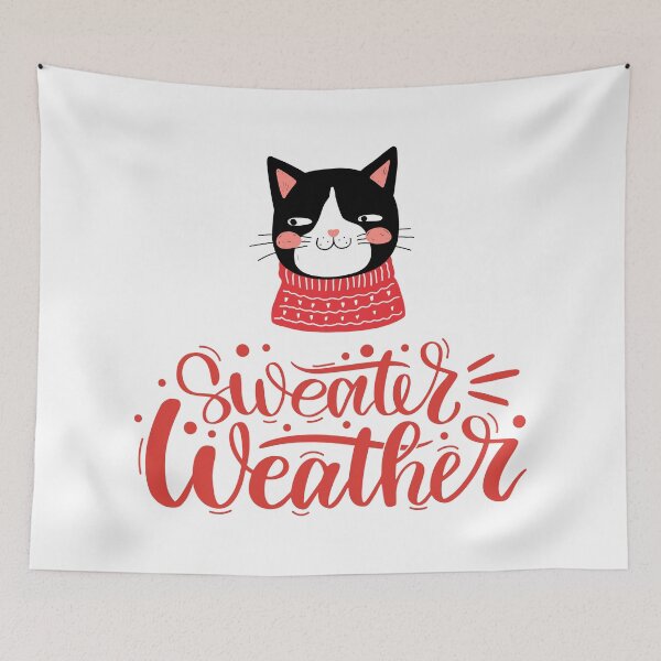 Item preview, Cute Cat Sweater Weather designed and sold by ChaosDesigns876.