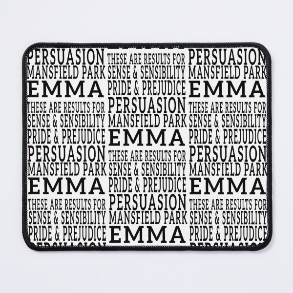 Item preview, Sense & Sensibility, Pride & Prejudice, Persuasion, Mansfield Park, Emma – Jane Austen Book Love designed and sold by LuxeGraphix.