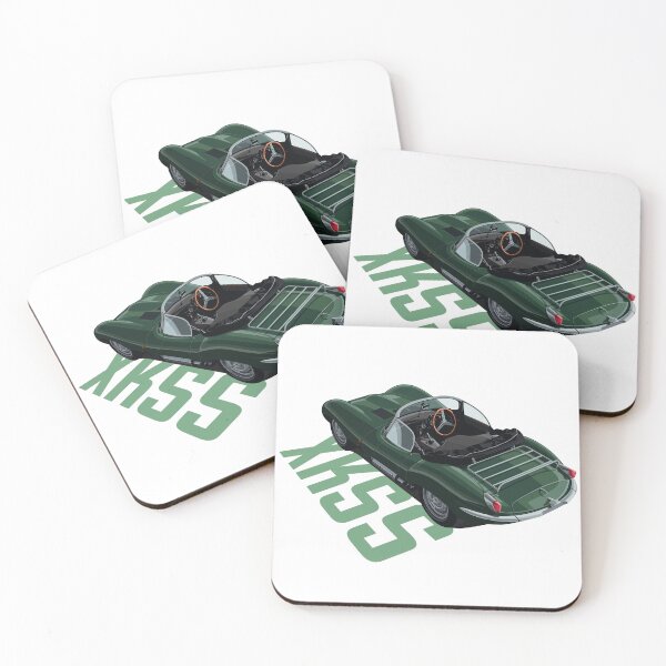 Item preview, XKSS Vintage Green Racer Roadster Artwork designed and sold by Ride & Relive.