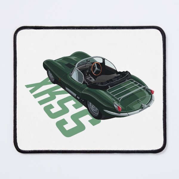 Item preview, XKSS Vintage Green Racer Roadster Artwork designed and sold by Ride & Relive.