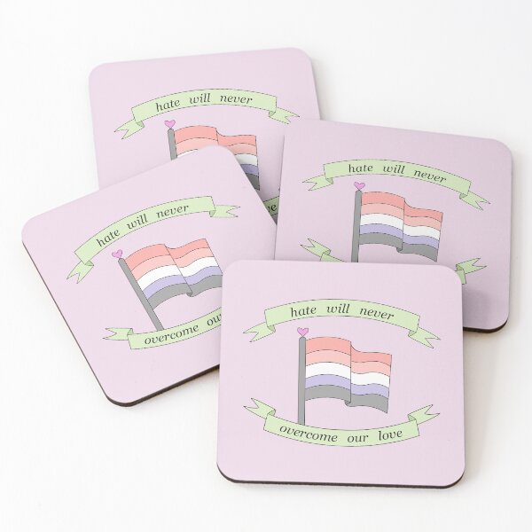 Item preview, "hate will never overcome our love" cupioromantic pride flag  designed and sold by frankiesmonster.