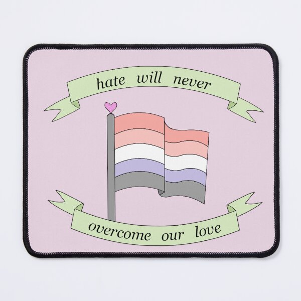 Item preview, "hate will never overcome our love" cupioromantic pride flag designed and sold by frankiesmonster.
