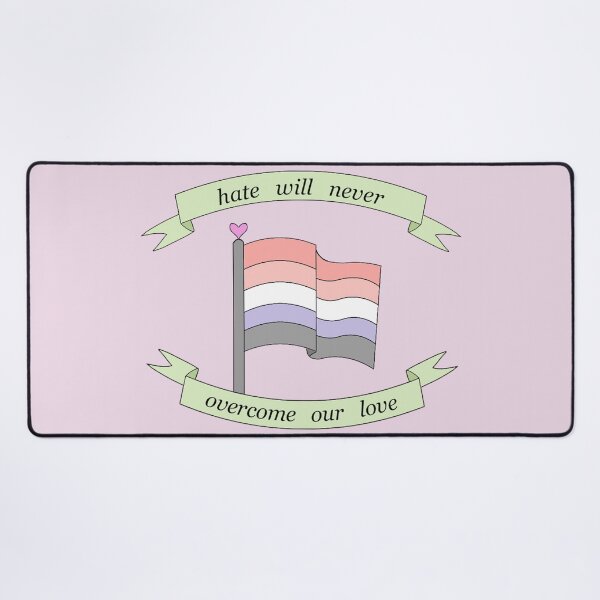 Item preview, "hate will never overcome our love" cupioromantic pride flag  designed and sold by frankiesmonster.