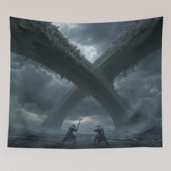 Item preview, Duel Beneath the Bone Bridge designed and sold by Rtymer.