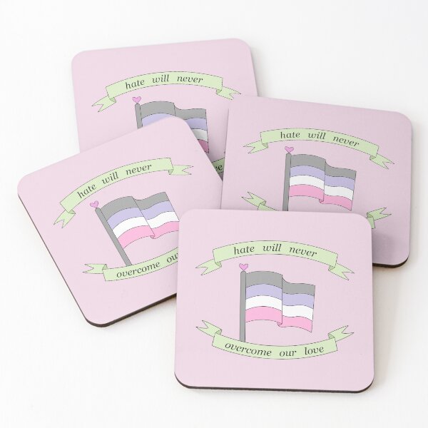 Item preview, "hate will never overcome our love" cupiosexual pride flag  designed and sold by frankiesmonster.