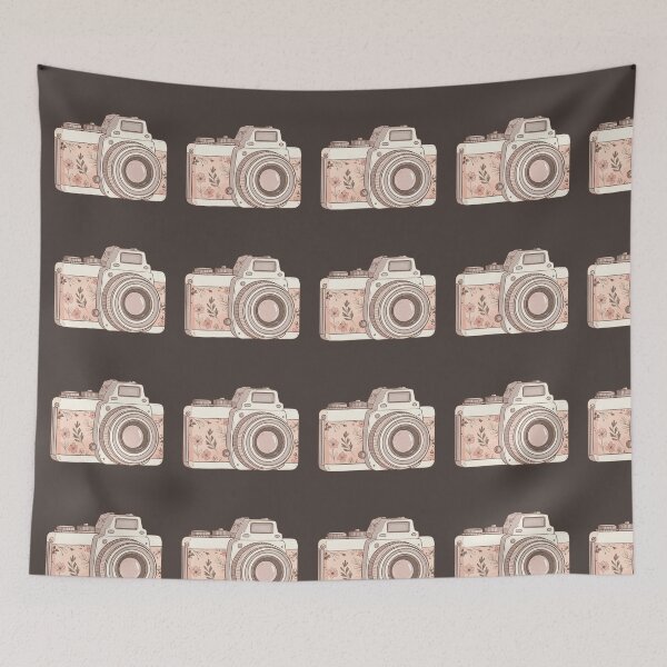 Item preview, vintage camera with flower designed and sold by obinsuma.