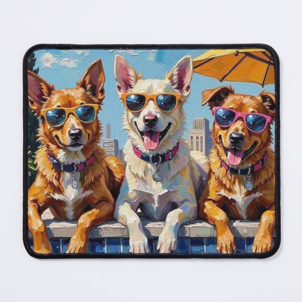 Item preview, Cool Pool Dogs designed and sold by Mary Spencer.