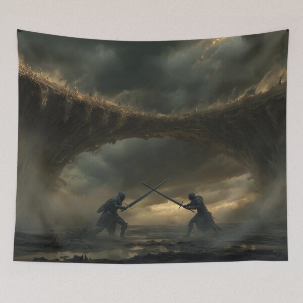 Item preview, Duel Beneath the Bone Bridge designed and sold by Rtymer.